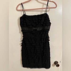 Beautiful black ruffled lace dress! Size 3/4